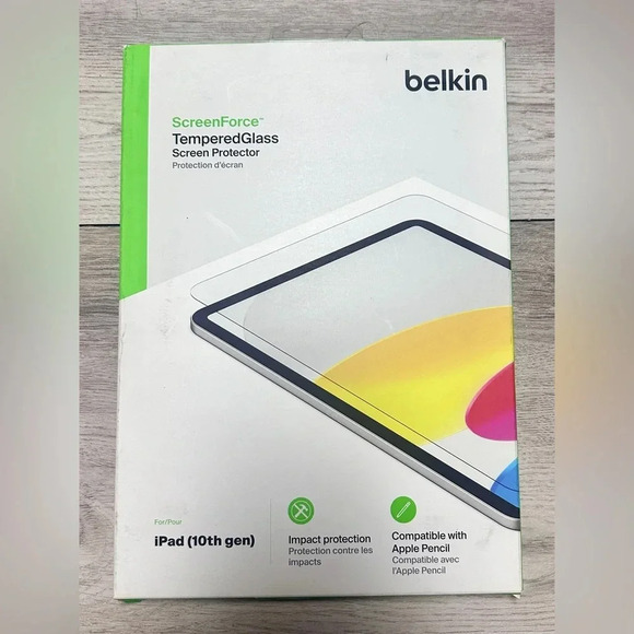 Belkin ScreenForce Tempered Glass Screen Protector for iPad 10th Generation NEW - Picture 2 of 6